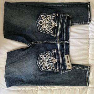 Cute Embellished Dark Wash Jeans
